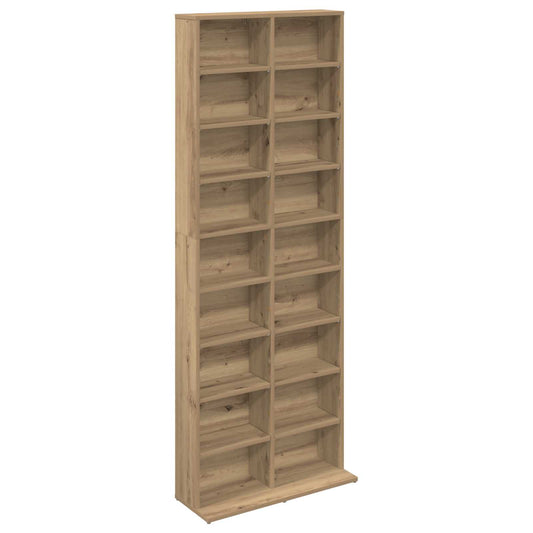 vidaXL CD Cabinet Artisan Oak 65 x 23.5 x 175 cm Engineered Wood 2