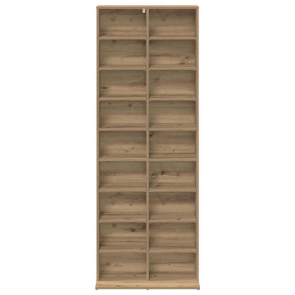 vidaXL CD Cabinet Artisan Oak 65 x 23.5 x 175 cm Engineered Wood 4