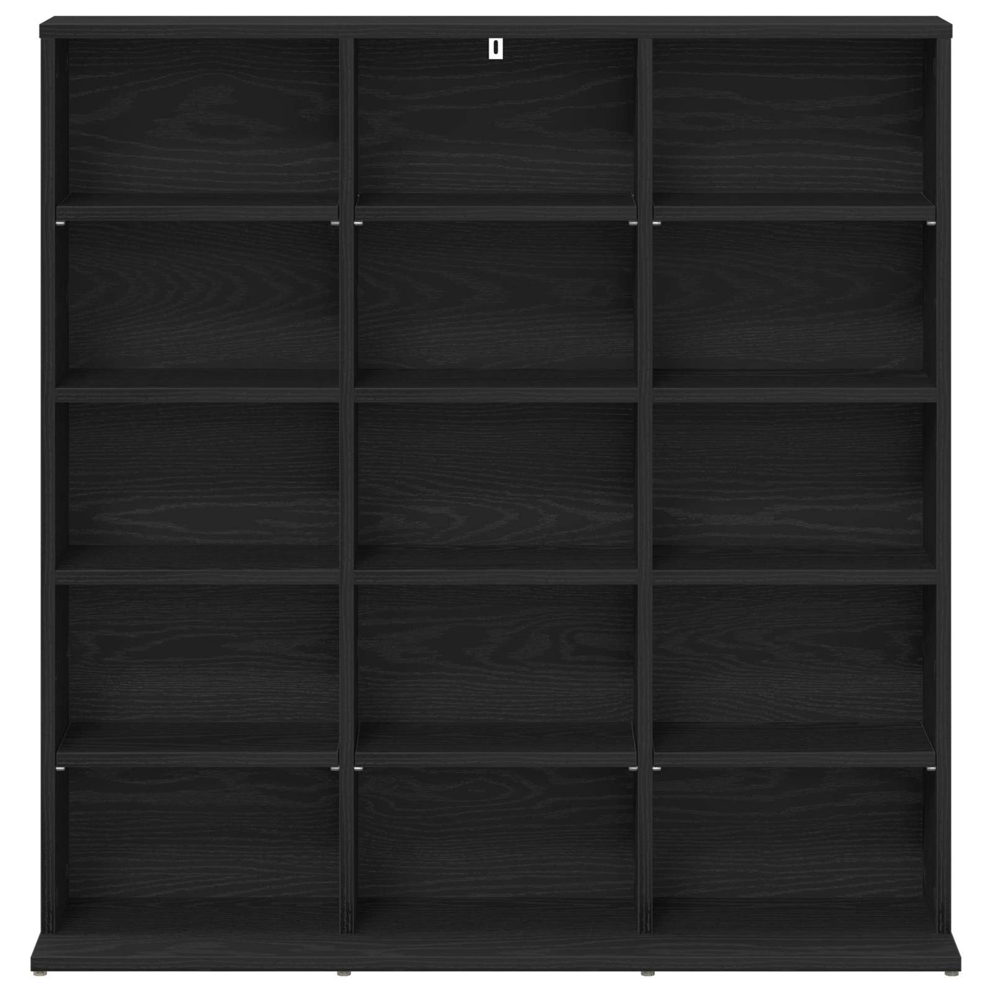 vidaXL CD Cabinet Black Oak 96 x 23.5 x 97.5 cm Engineered Wood 4