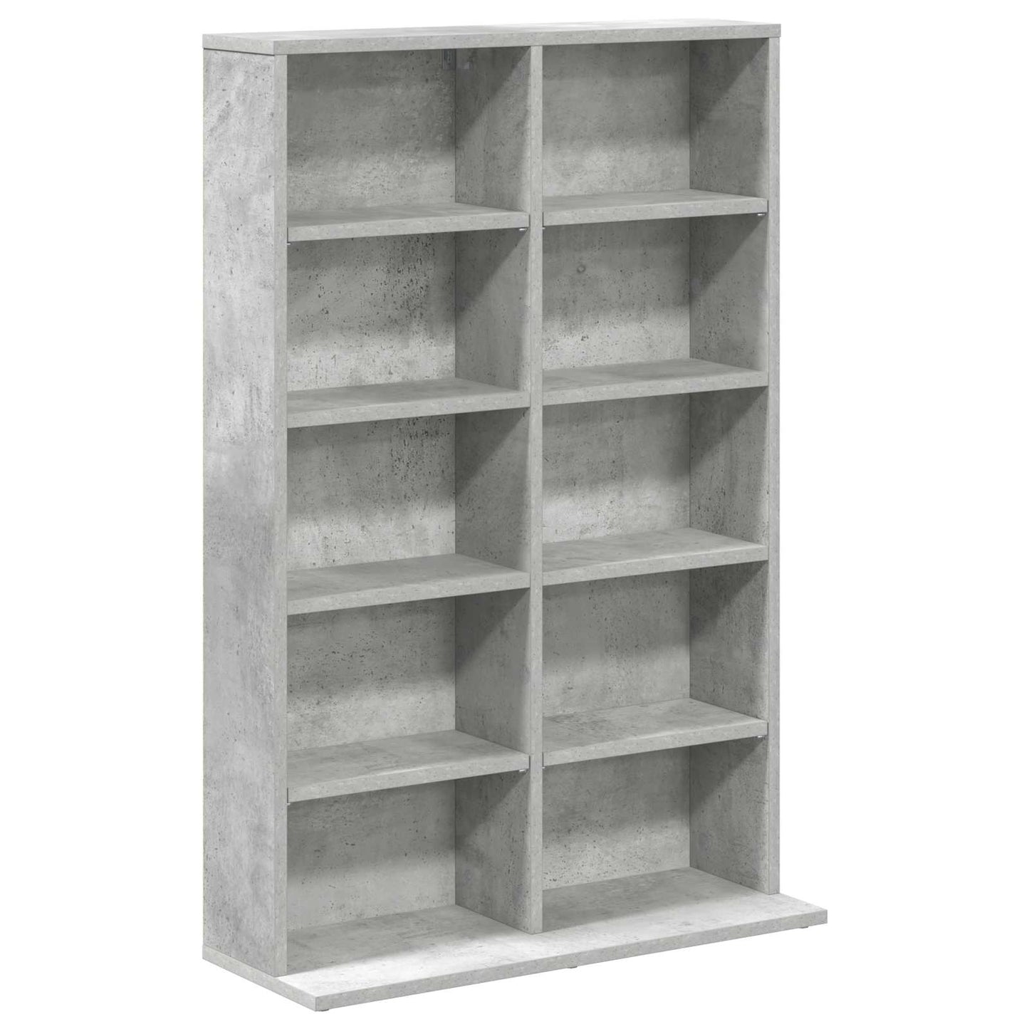 vidaXL CD Cabinet Concrete Grey 65 x 23.5 x 97.5 cm Engineered Wood 2