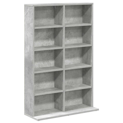 vidaXL CD Cabinet Concrete Grey 65 x 23.5 x 97.5 cm Engineered Wood 2
