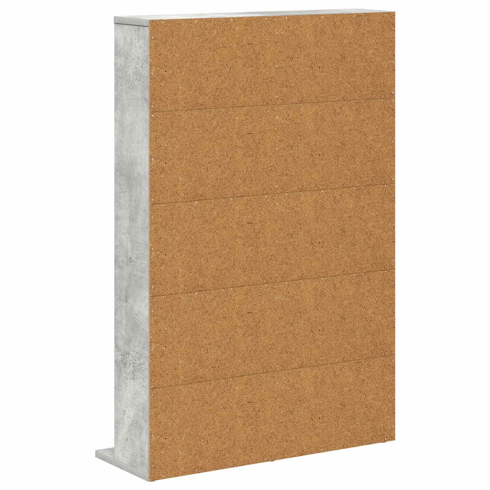 vidaXL CD Cabinet Concrete Grey 65 x 23.5 x 97.5 cm Engineered Wood 6
