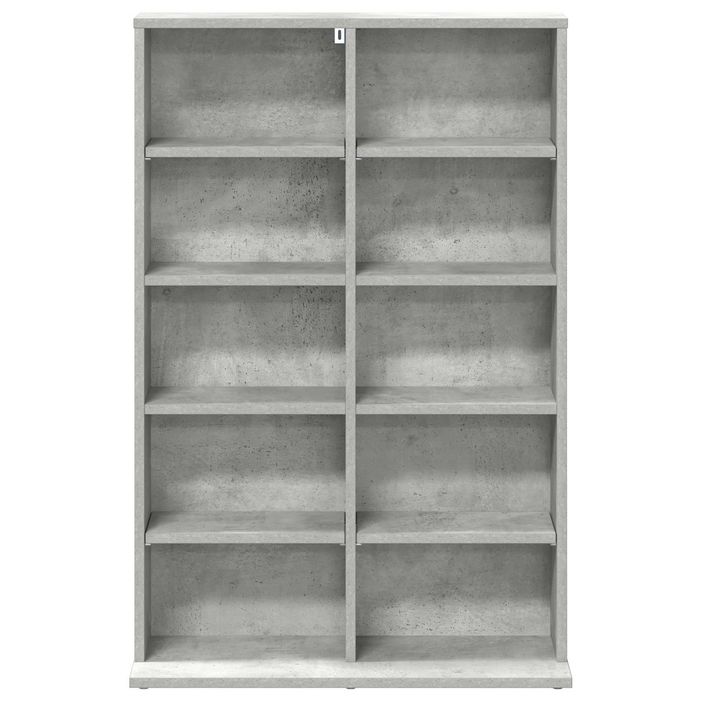 vidaXL CD Cabinet Concrete Grey 65 x 23.5 x 97.5 cm Engineered Wood 4