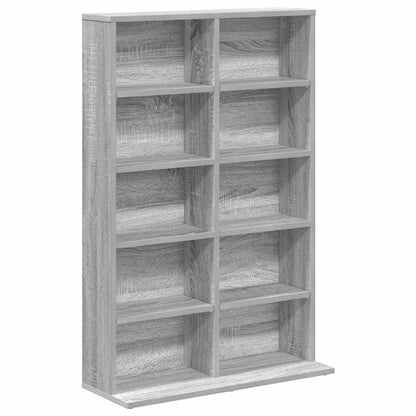 vidaXL CD Cabinet Grey Sonoma 65 x 23.5 x 97.5 cm Engineered Wood 2