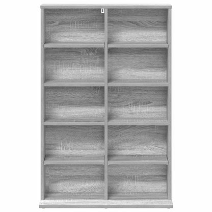 vidaXL CD Cabinet Grey Sonoma 65 x 23.5 x 97.5 cm Engineered Wood 4