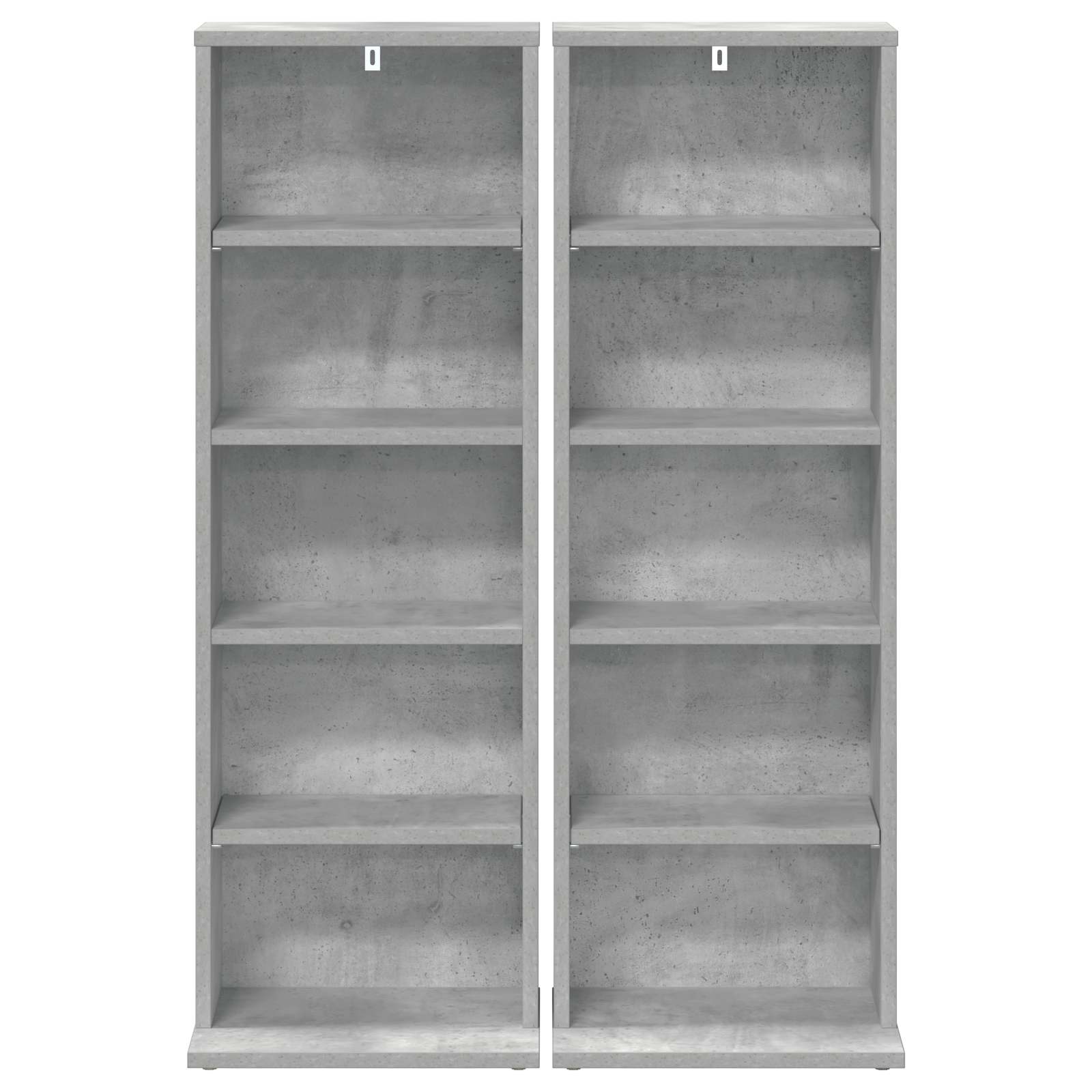 vidaXL CD Cabinet 2 pcs Concrete Grey 33 x 23.5 x 97.5 cm 6