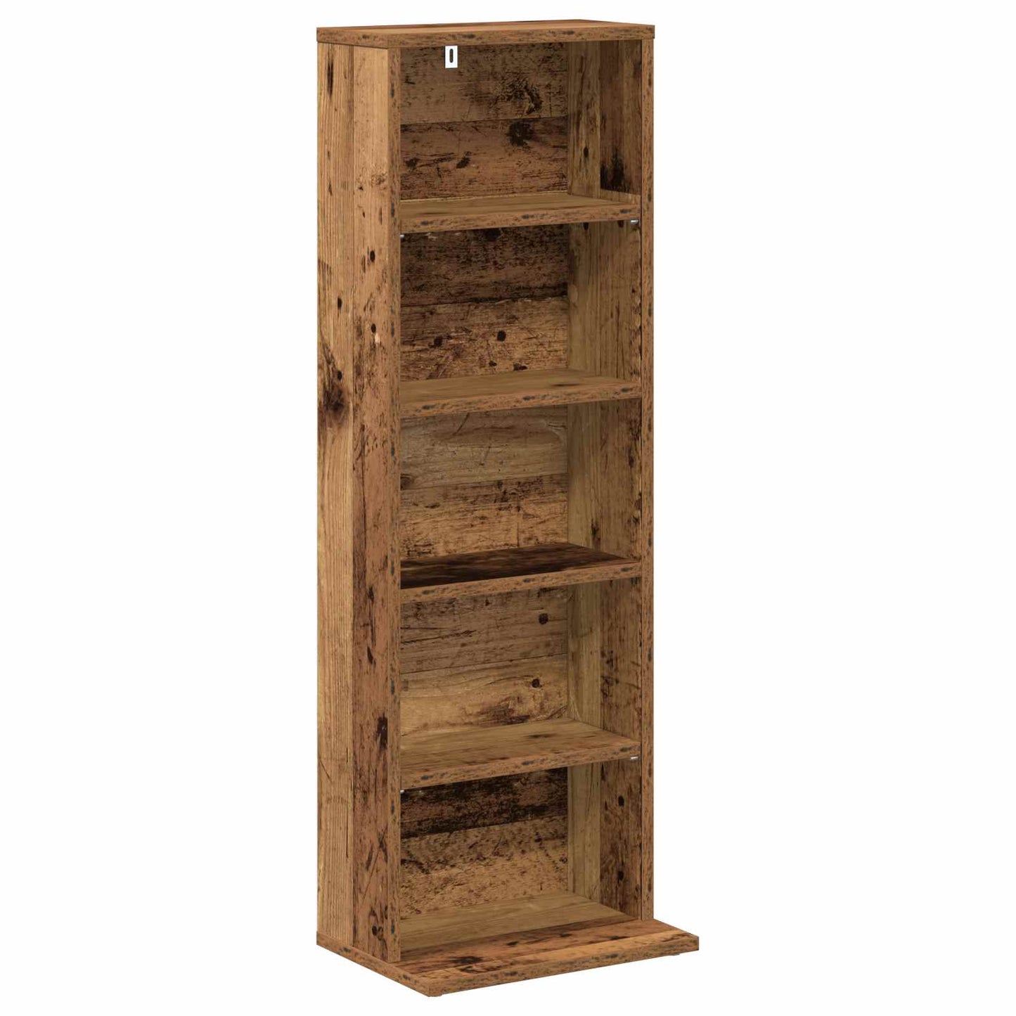vidaXL CD Cabinet 2 pcs Oak Wood 33 x 23.5 x 97.5 cm Engineered Wood 4