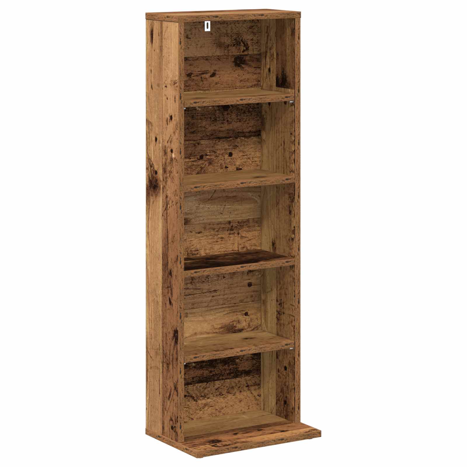 vidaXL CD Cabinet 2 pcs Oak Wood 33 x 23.5 x 97.5 cm Engineered Wood 4