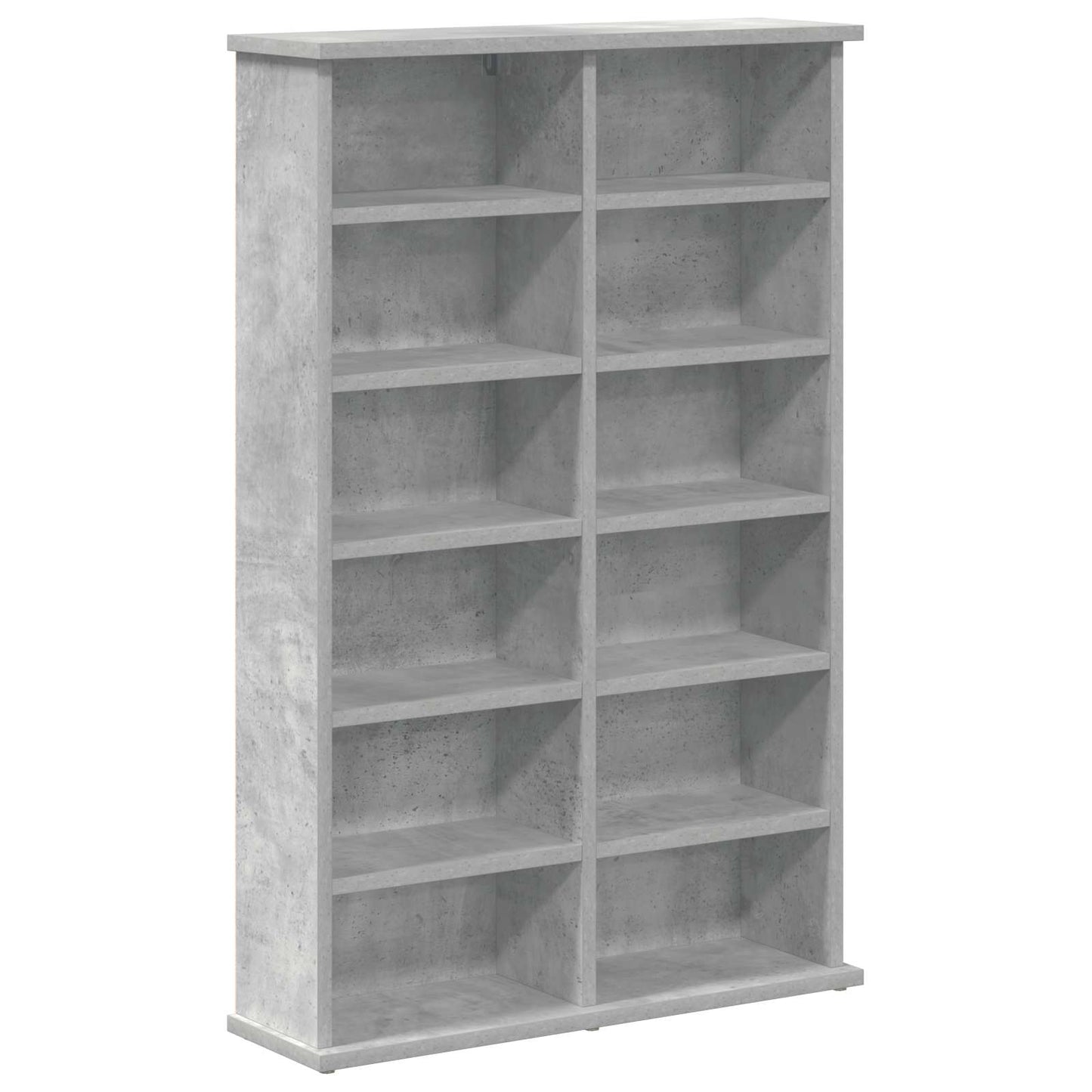 vidaXL CD Cabinet Concrete Grey 60 x 17 x 92 cm Engineered Wood 2