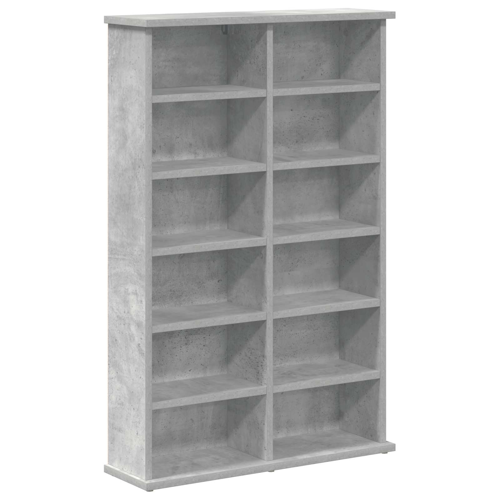 vidaXL CD Cabinet Concrete Grey 60 x 17 x 92 cm Engineered Wood 2