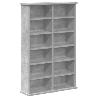 vidaXL CD Cabinet Concrete Grey 60 x 17 x 92 cm Engineered Wood 2