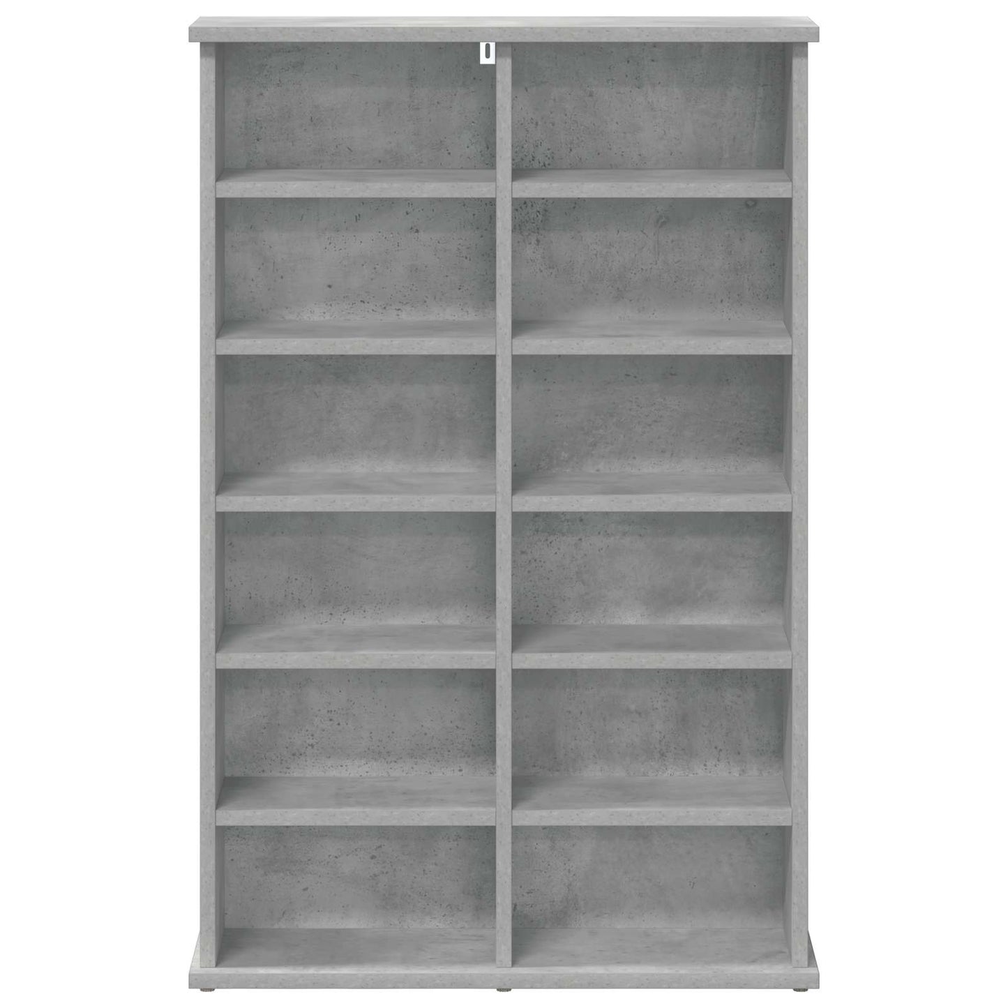 vidaXL CD Cabinet Concrete Grey 60 x 17 x 92 cm Engineered Wood 4