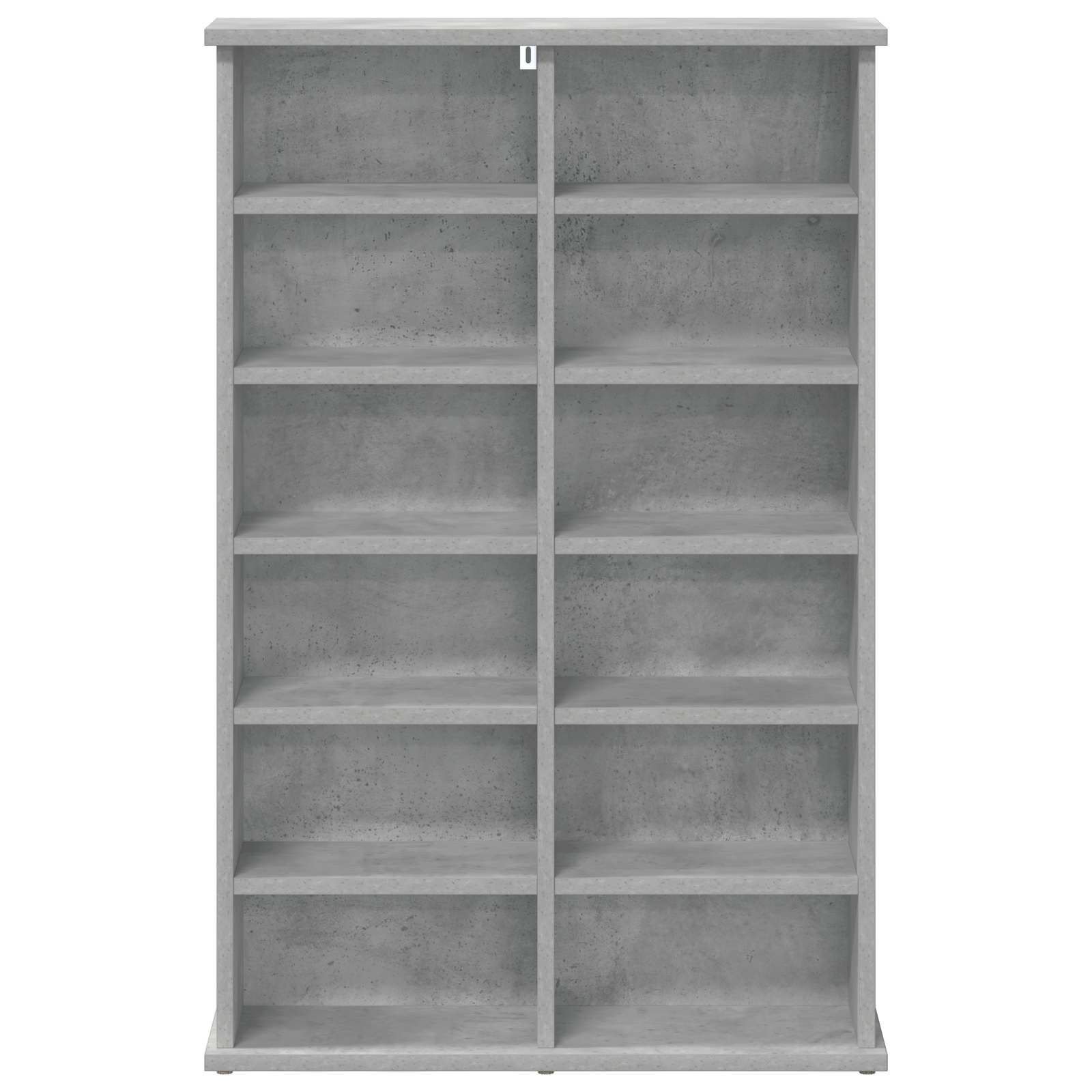vidaXL CD Cabinet Concrete Grey 60 x 17 x 92 cm Engineered Wood 4