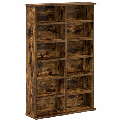 vidaXL CD Cabinet Smoked Oak 60 x 17 x 92 cm Engineered Wood 2