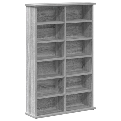 vidaXL CD Cabinet Grey Sonoma 60 x 17 x 92 cm Engineered Wood 2