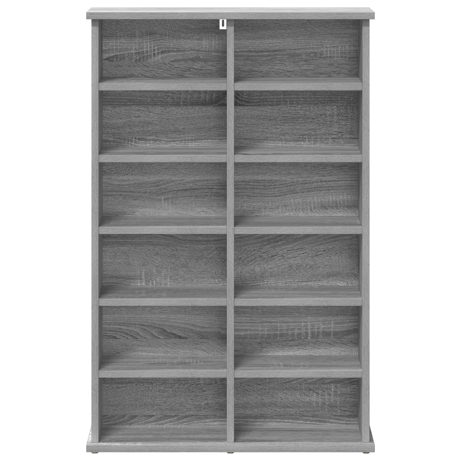 vidaXL CD Cabinet Grey Sonoma 60 x 17 x 92 cm Engineered Wood 4