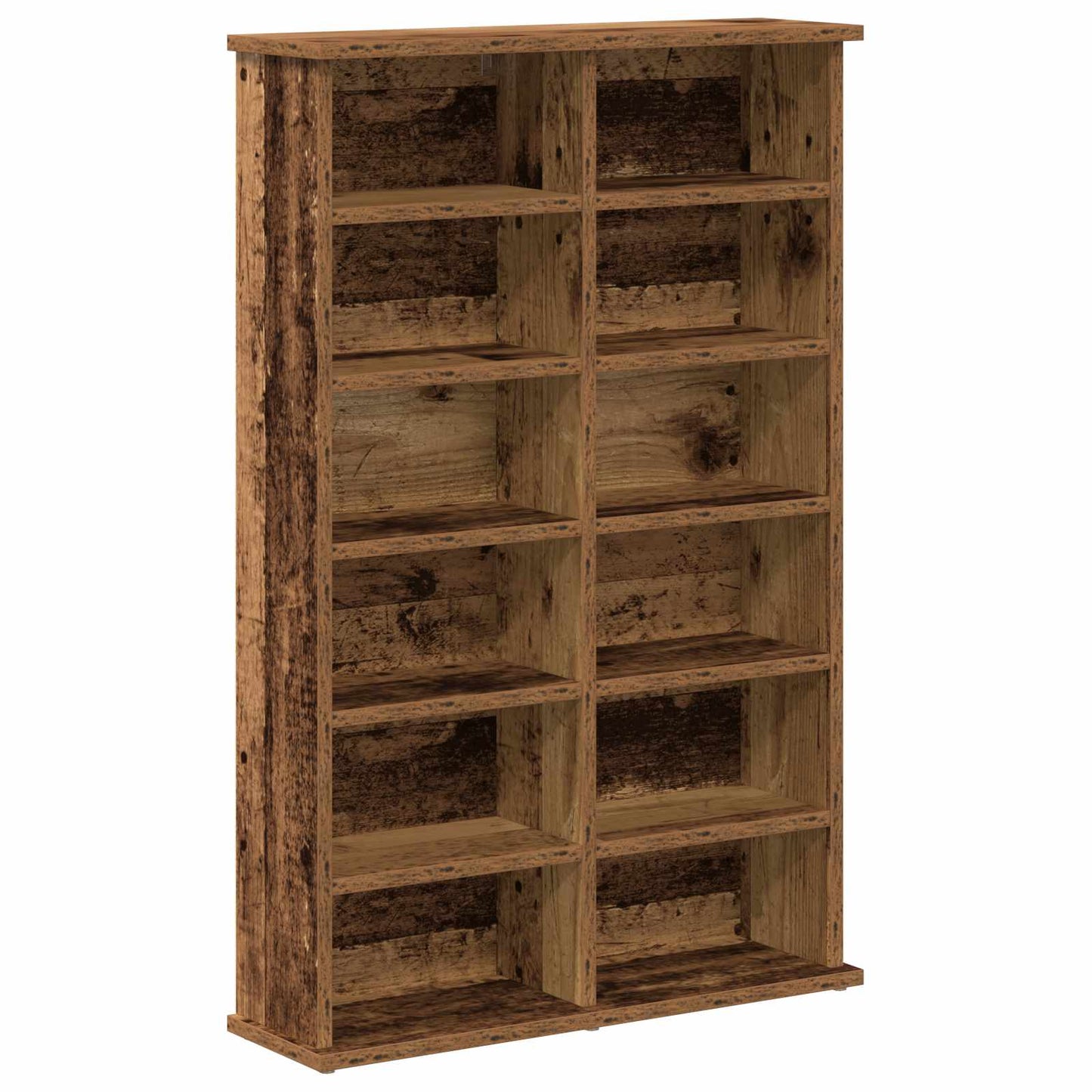 vidaXL CD Cabinet Oak Wood 60 x 17 x 92 cm Engineered Wood 2