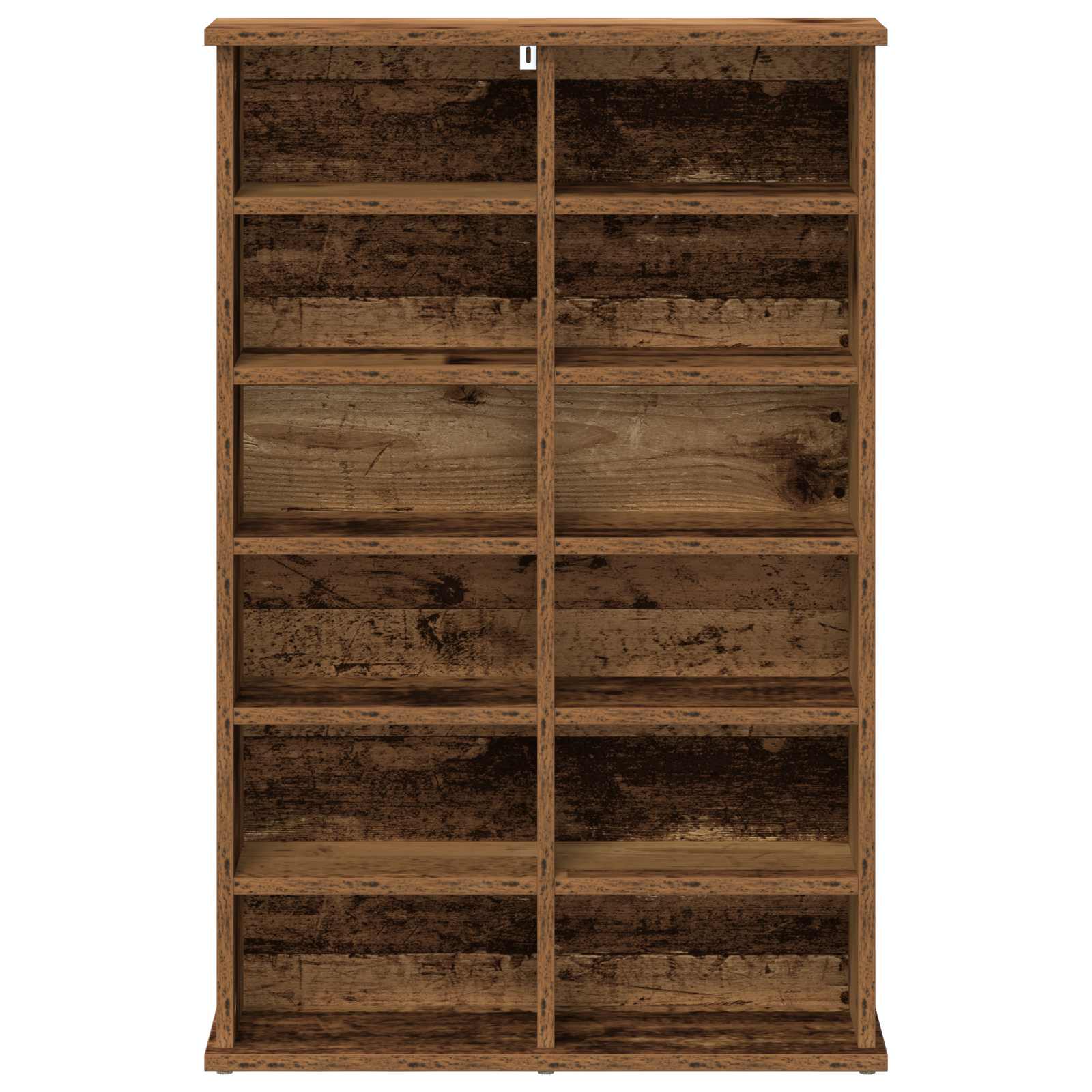 vidaXL CD Cabinet Oak Wood 60 x 17 x 92 cm Engineered Wood 4