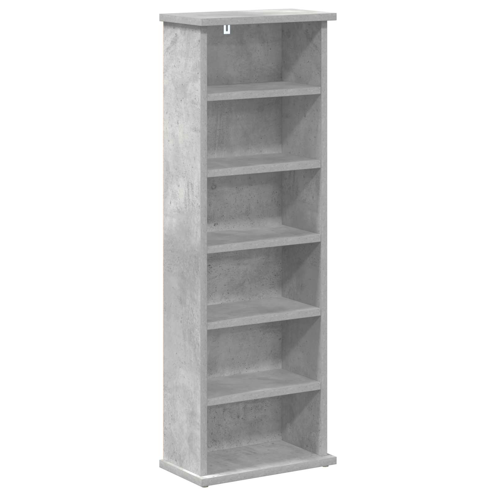 vidaXL CD Cabinet 2 pcs Concrete Grey 32 x 17 x 92 cm Engineered Wood 4
