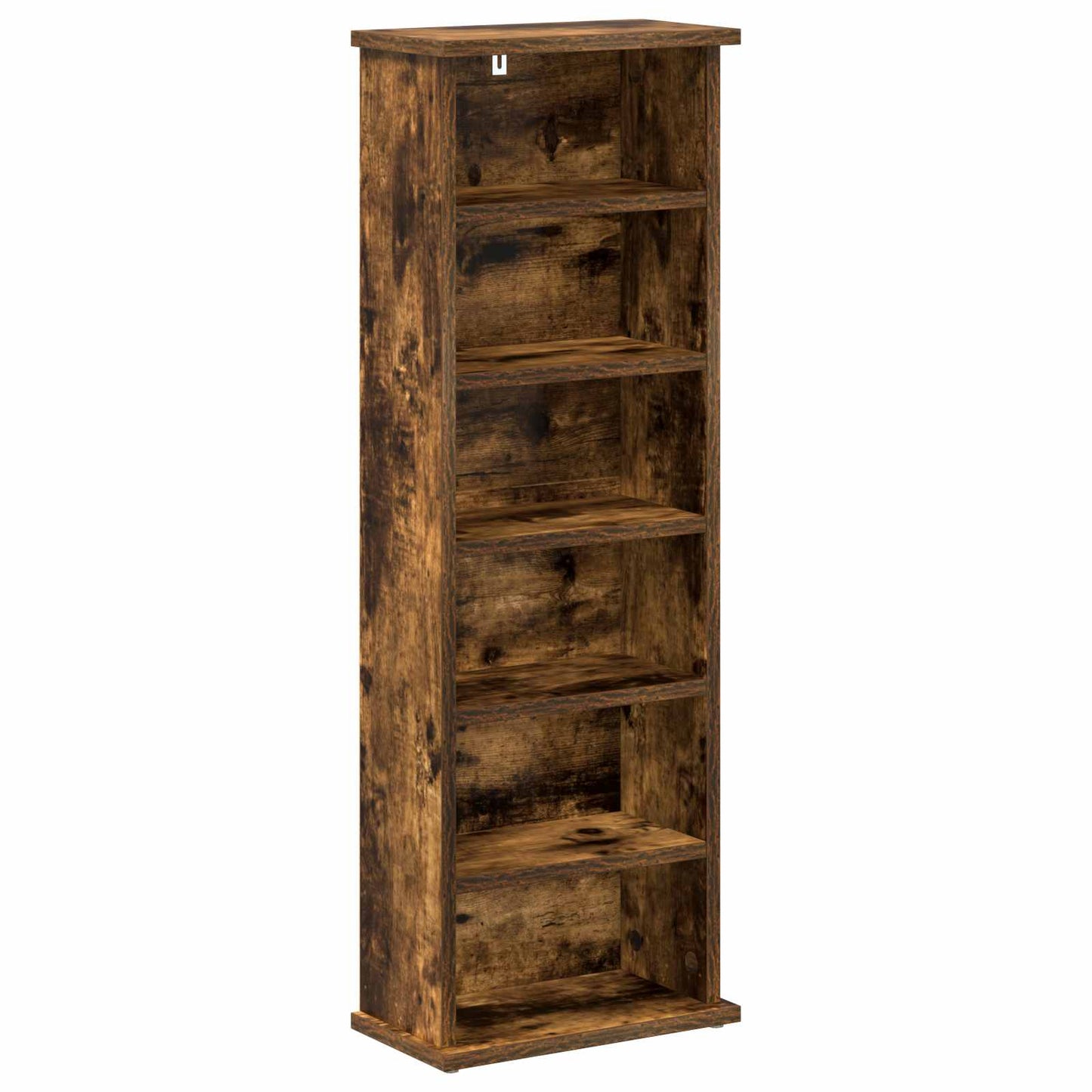 vidaXL CD Cabinet 2 pcs Smoked Oak 32 x 17 x 92 cm Engineered Wood 4