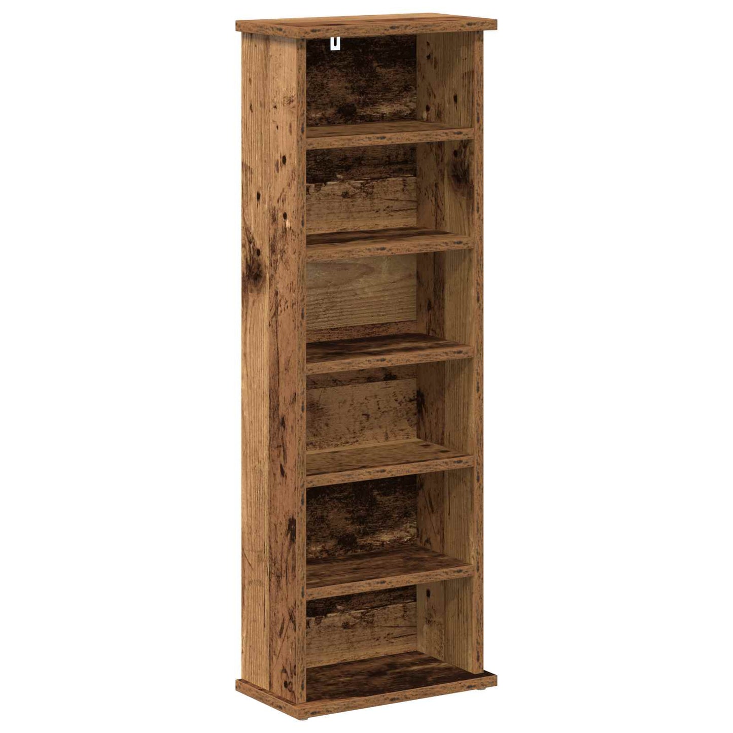 vidaXL CD Cabinet 2 pcs Oak Wood 32 x 17 x 92 cm Engineered Wood 4