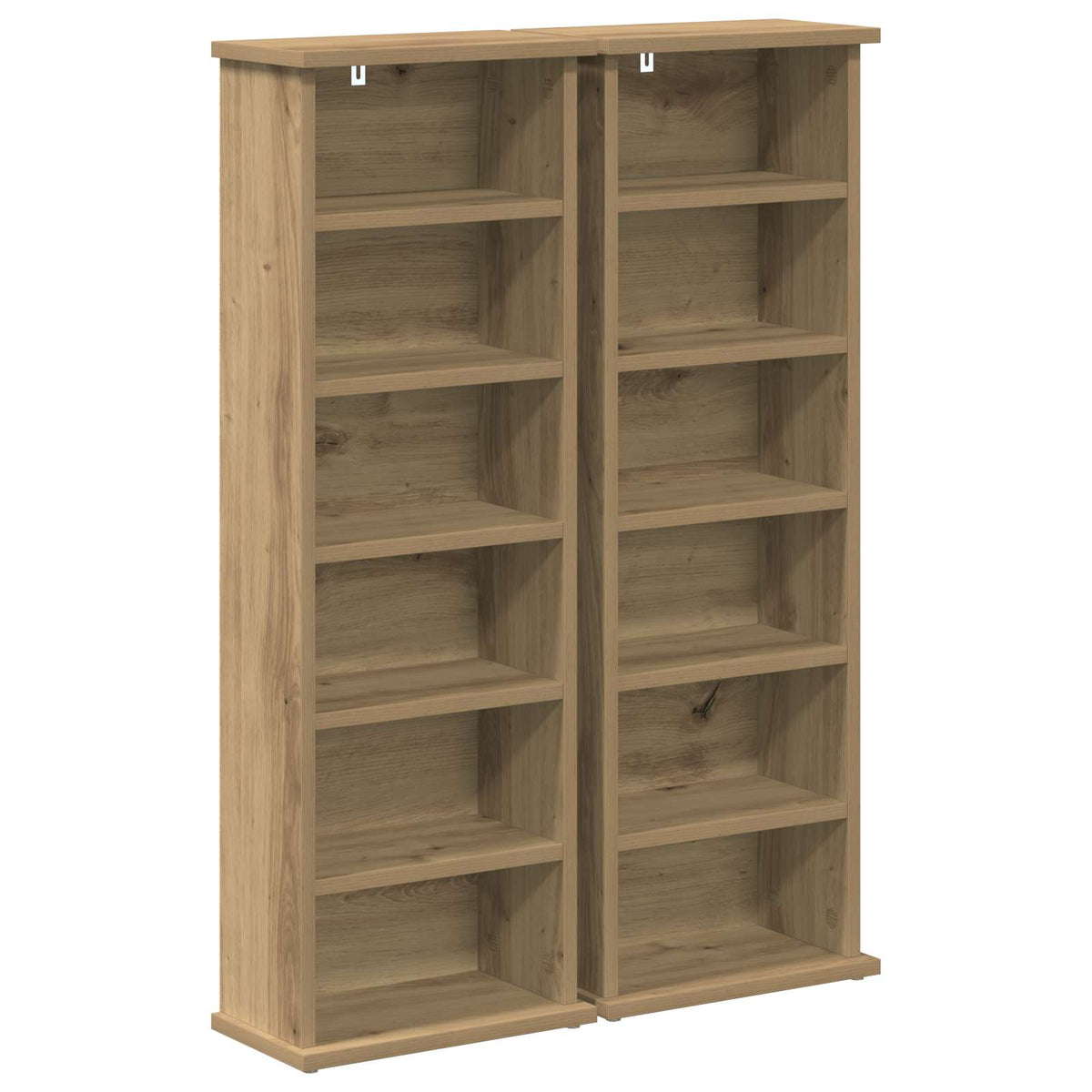 CD Cabinet 2 pcs Artisan Oak Engineered Wood