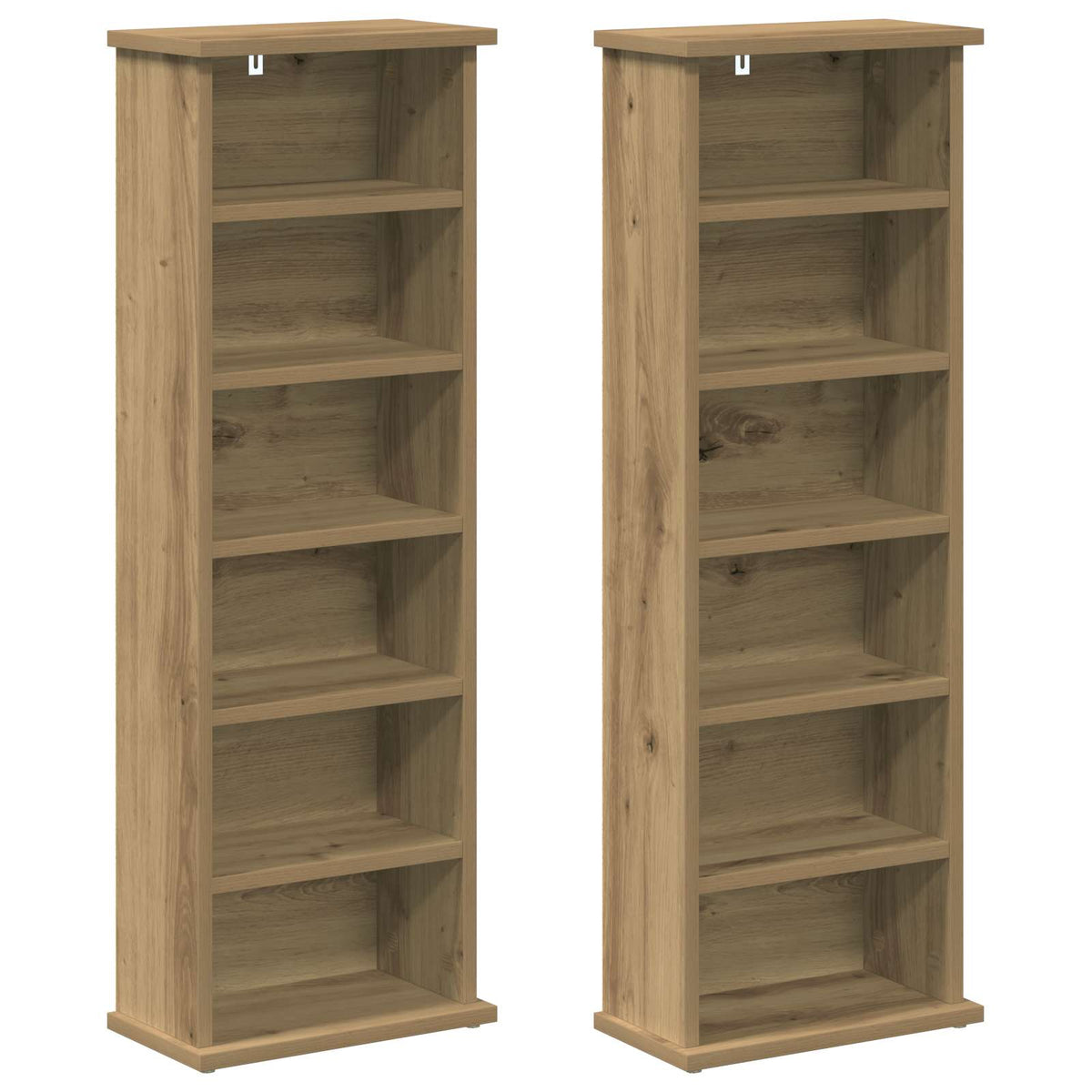 CD Cabinet 2 pcs Artisan Oak Engineered Wood