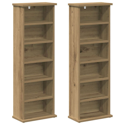 CD Cabinet 2 pcs Artisan Oak Engineered Wood