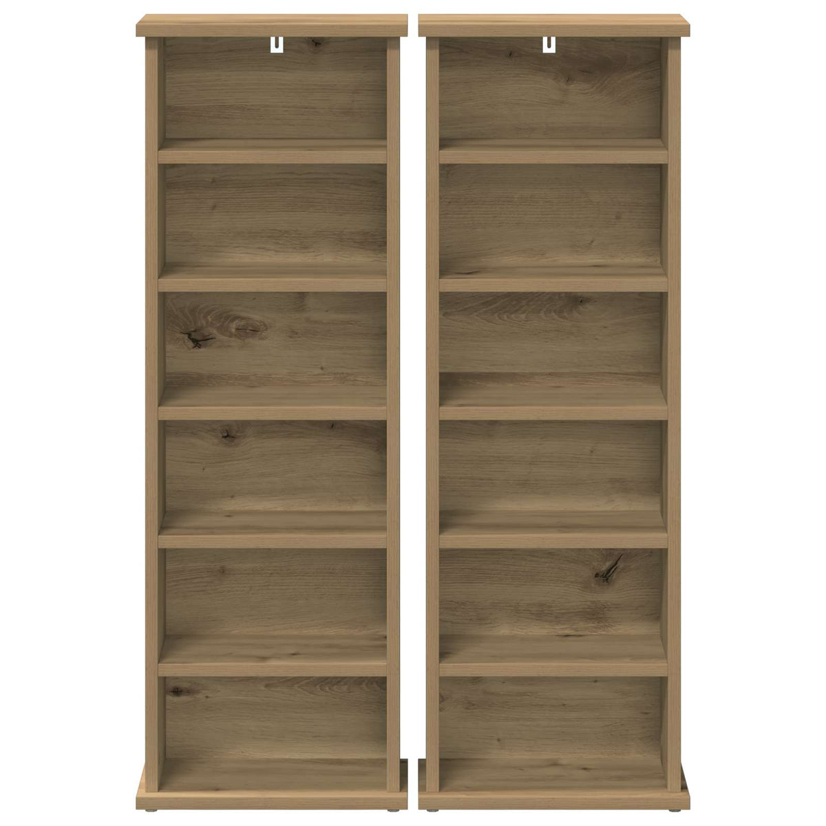 CD Cabinet 2 pcs Artisan Oak Engineered Wood