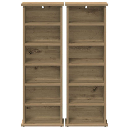 CD Cabinet 2 pcs Artisan Oak Engineered Wood