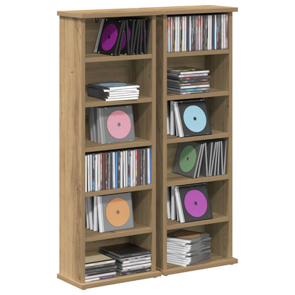 CD Cabinet 2 pcs Artisan Oak Engineered Wood