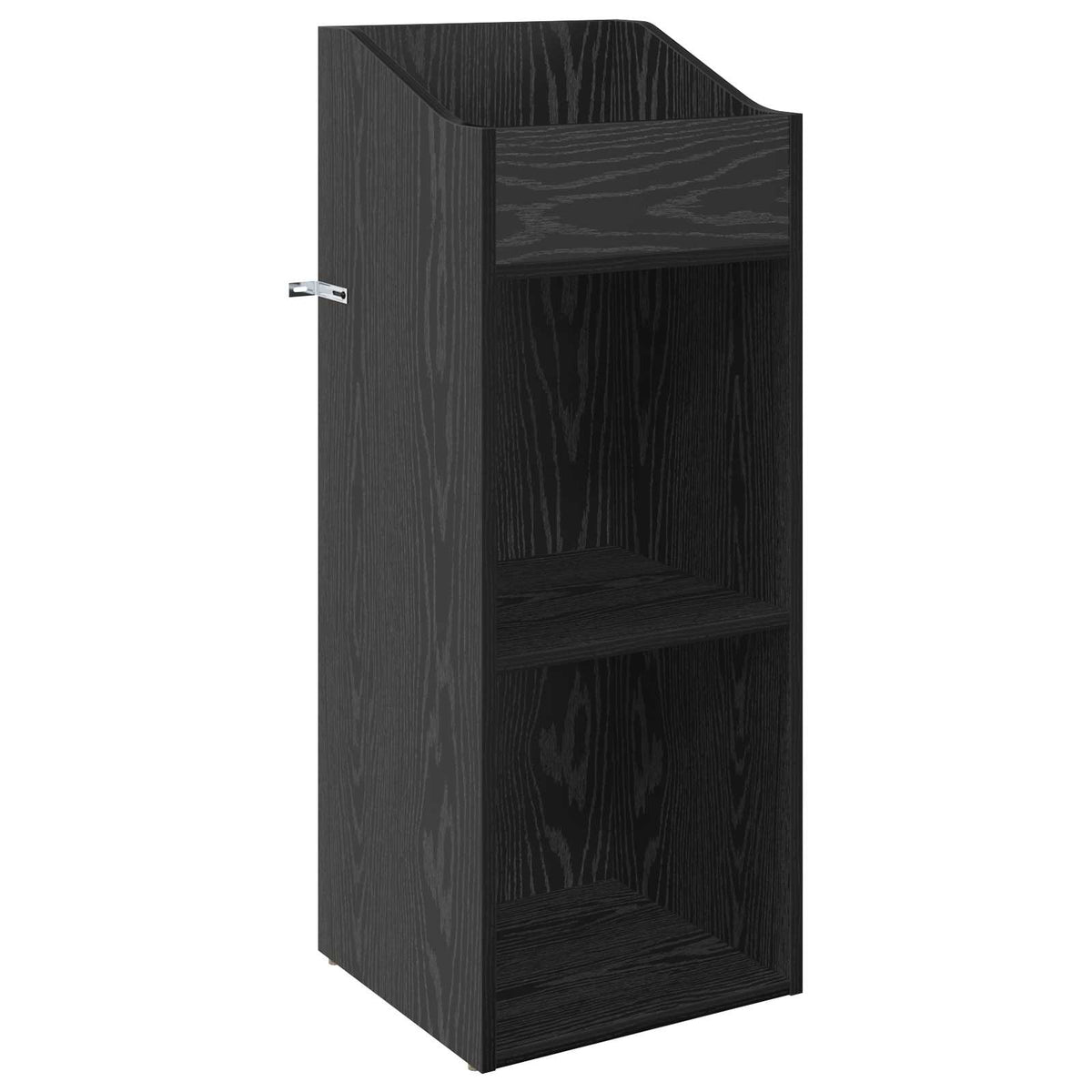 vidaXL Record Cabinet Black Oak 36 x 36 x 95.5 cm Engineered Wood 2