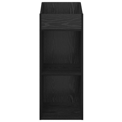 vidaXL Record Cabinet Black Oak 36 x 36 x 95.5 cm Engineered Wood 4