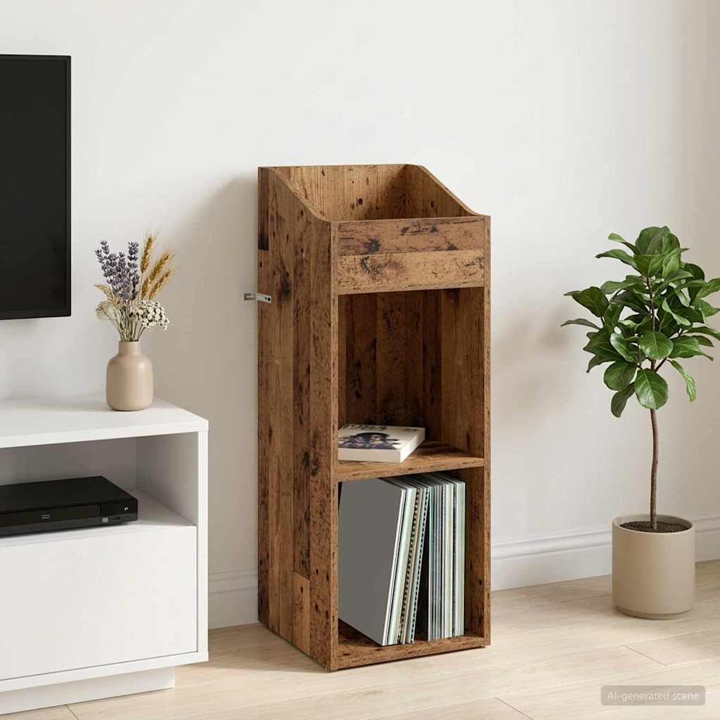 Record Cabinet 36 x 36 x 95.5 cm Engineered Wood Old wood