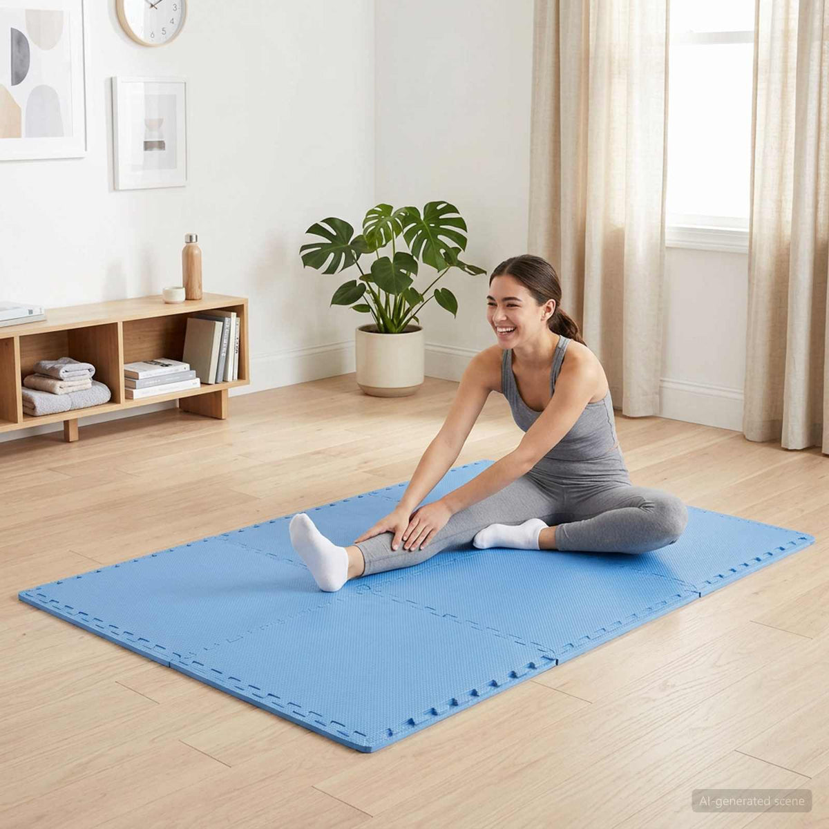 Floor Mats 50 pcs 18 m² EVA Foam Blue