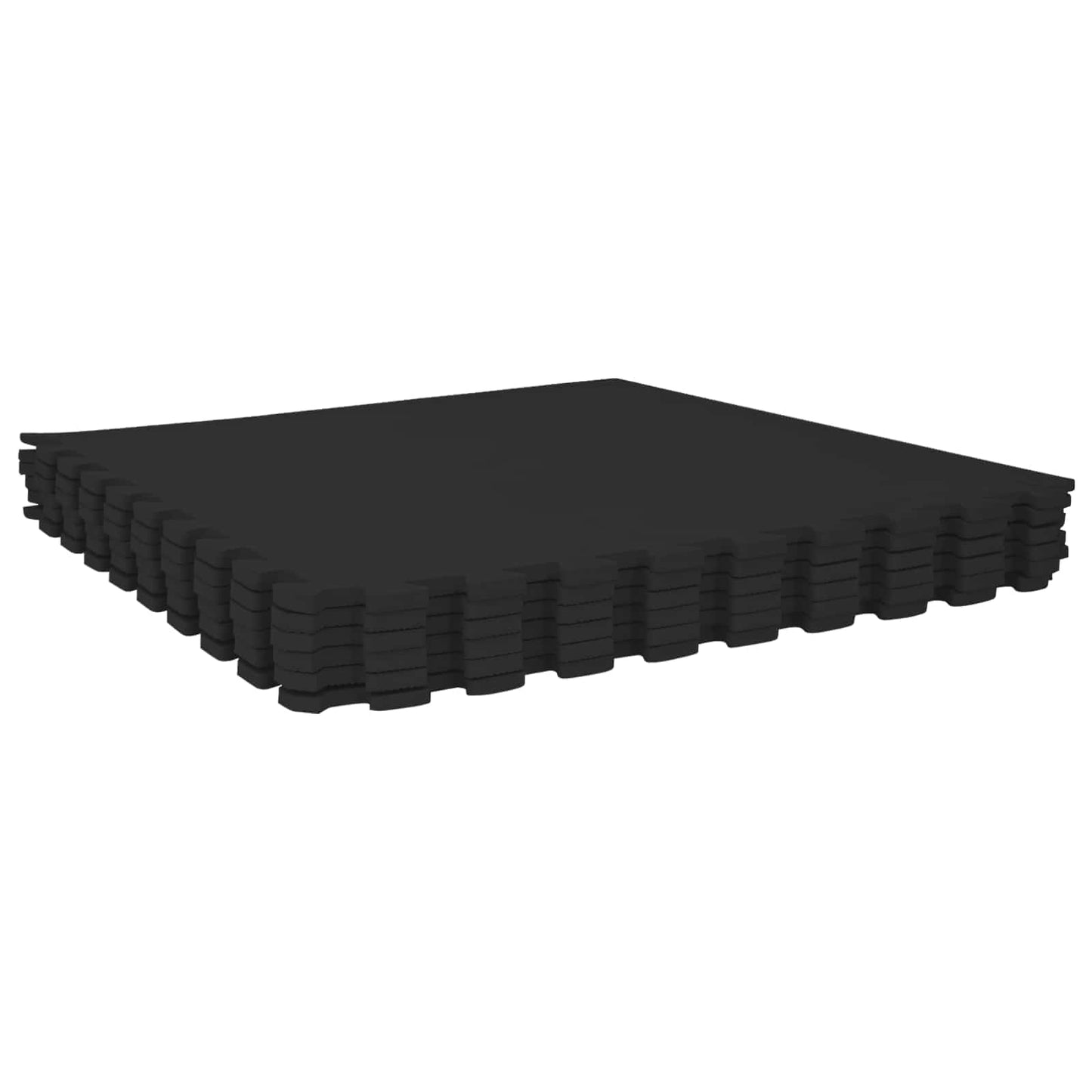 vidaXL Floor Mats 40 pcs Black 14.4 m² EVA Foam 4