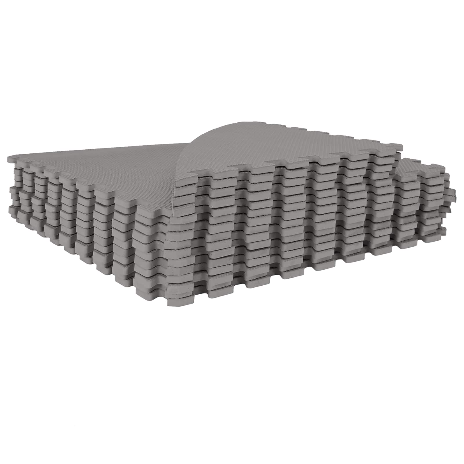 vidaXL Pool Ground Mat 16 pcs Ø 235 cm Round EVA Foam Grey 3
