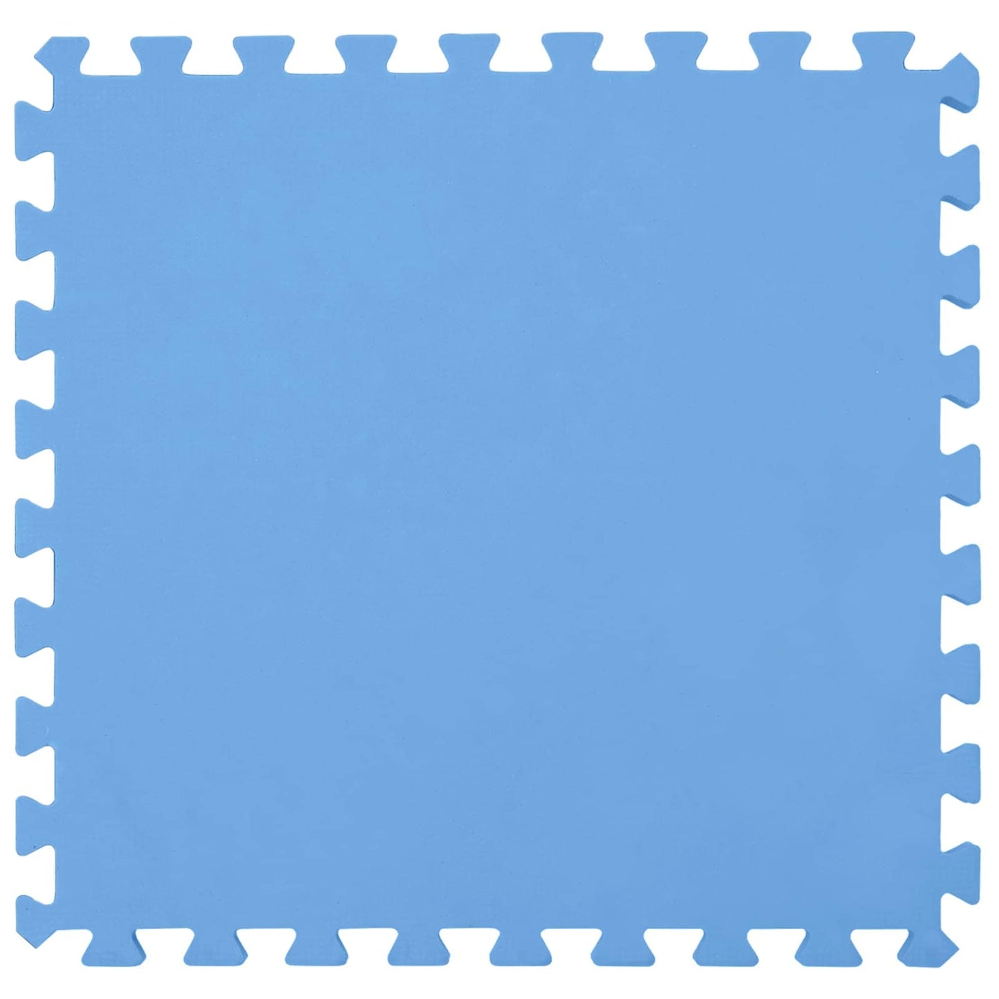 vidaXL Pool Ground Mat 16 pcs Ø 235 cm Round EVA Foam Blue 4