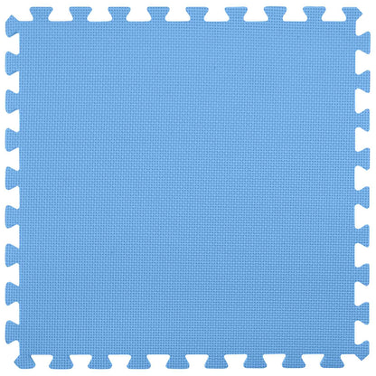vidaXL Pool Ground Mat 16 pcs Ø 235 cm Round EVA Foam Blue 5