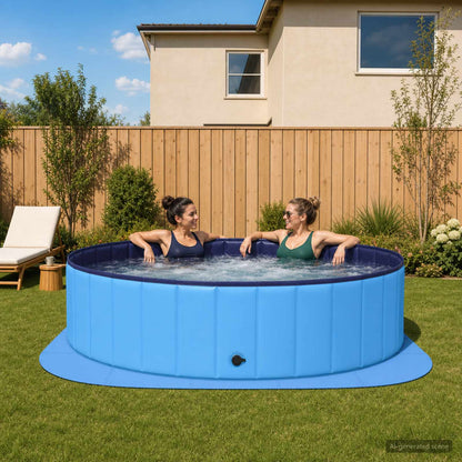 vidaXL Pool Ground Mat 16 pcs Round EVA Foam