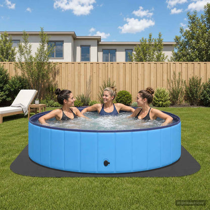 vidaXL Pool Ground Mat 16 pcs Round EVA Foam
