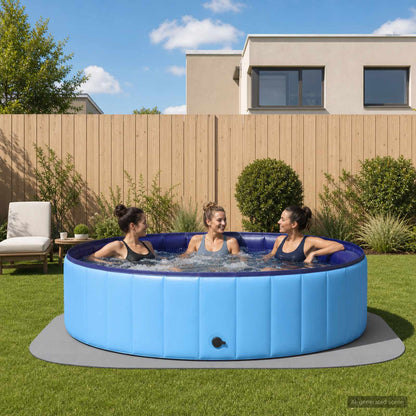 vidaXL Pool Ground Mat 16 pcs Round EVA Foam