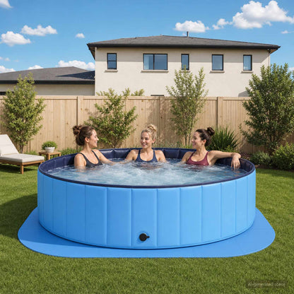 vidaXL Pool Ground Mat 16 pcs Round EVA Foam