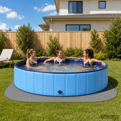 vidaXL Pool Ground Mat 16 pcs Round EVA Foam