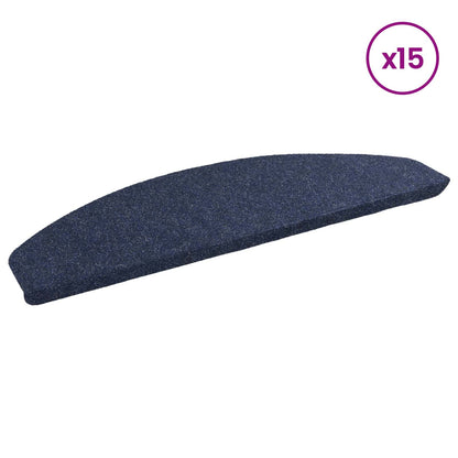 vidaXL Self-adhesive Stair Mats 15 pcs 80 x 28 x 3.5 cm Blue 3