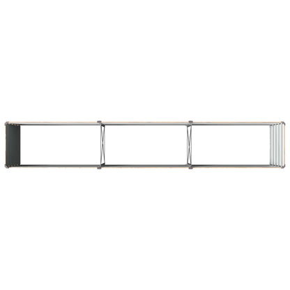 vidaXL Raised Garden Bed Wood Brown 240 x 40 x 55 cm cold-rolled steel 5