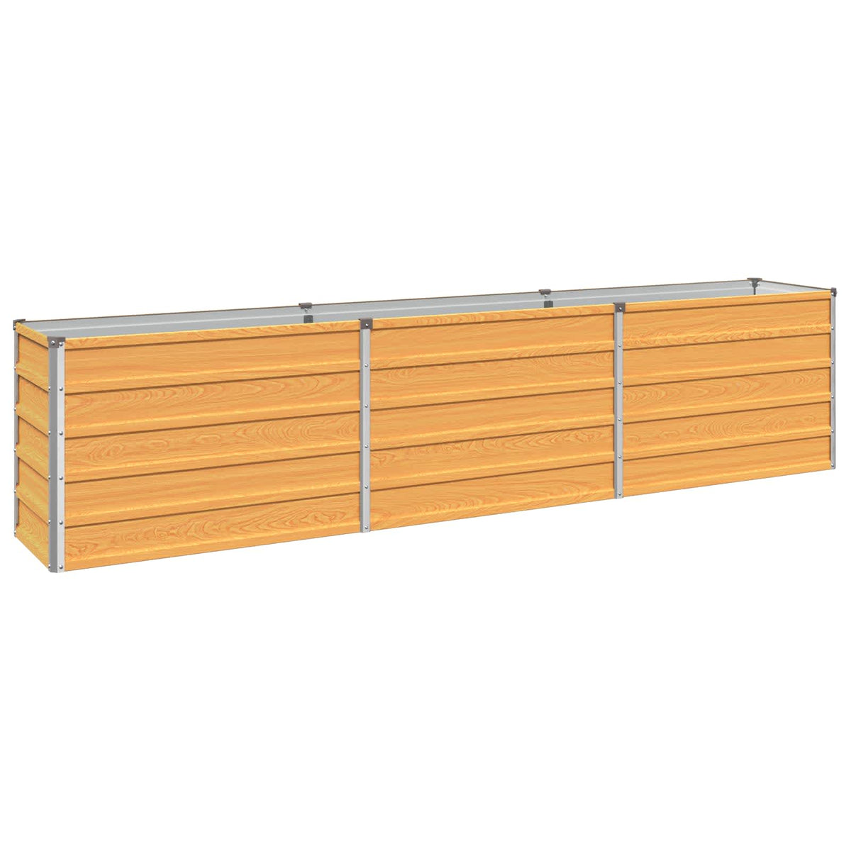 vidaXL Raised Garden Bed Natural 240 x 40 x 55 cm cold-rolled steel 2