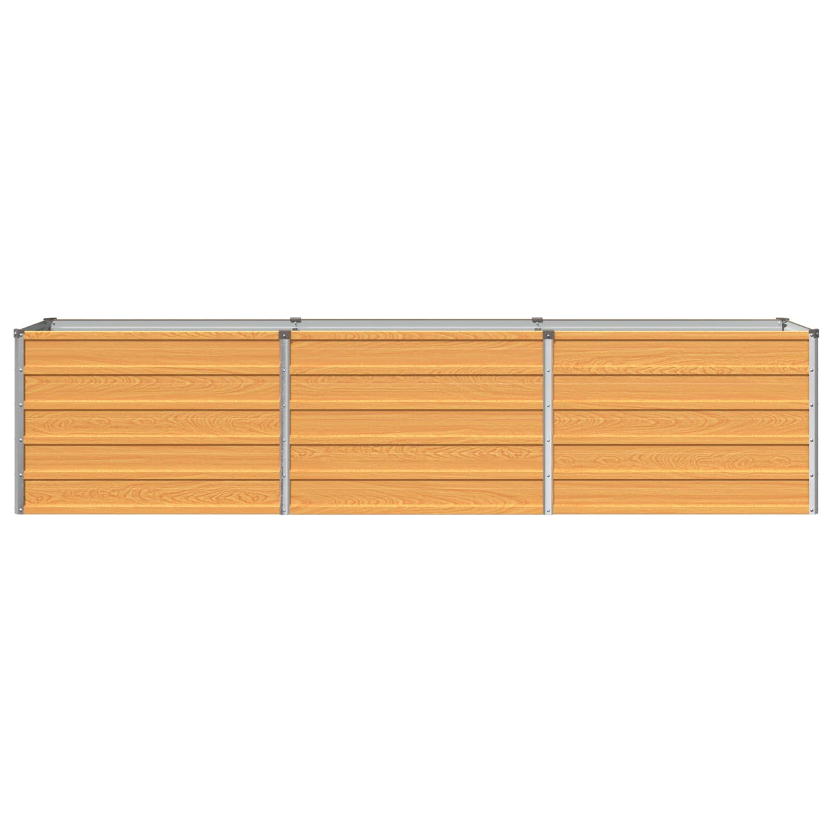 vidaXL Raised Garden Bed Natural 240 x 40 x 55 cm cold-rolled steel 3