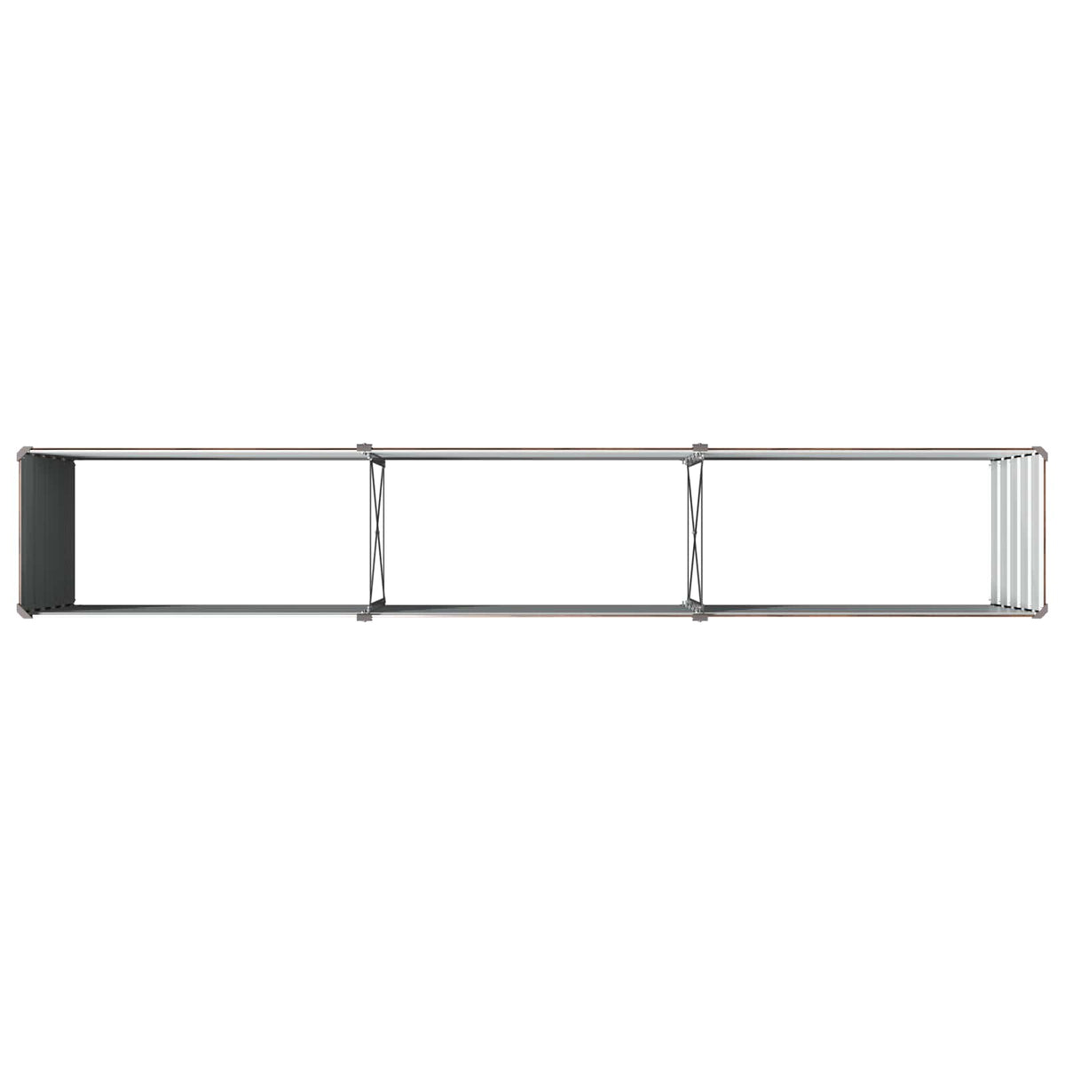 vidaXL Raised Garden Bed Black 240 x 40 x 55 cm cold-rolled steel 5