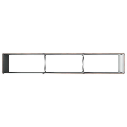 vidaXL Raised Garden Bed Black 240 x 40 x 55 cm cold-rolled steel 5